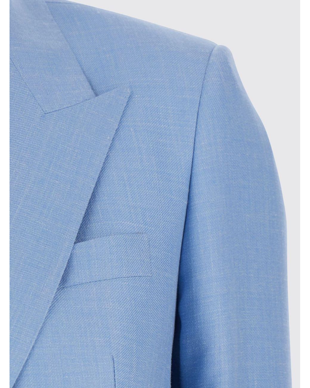 Tagliatore Blue Double-Breasted Blazer
