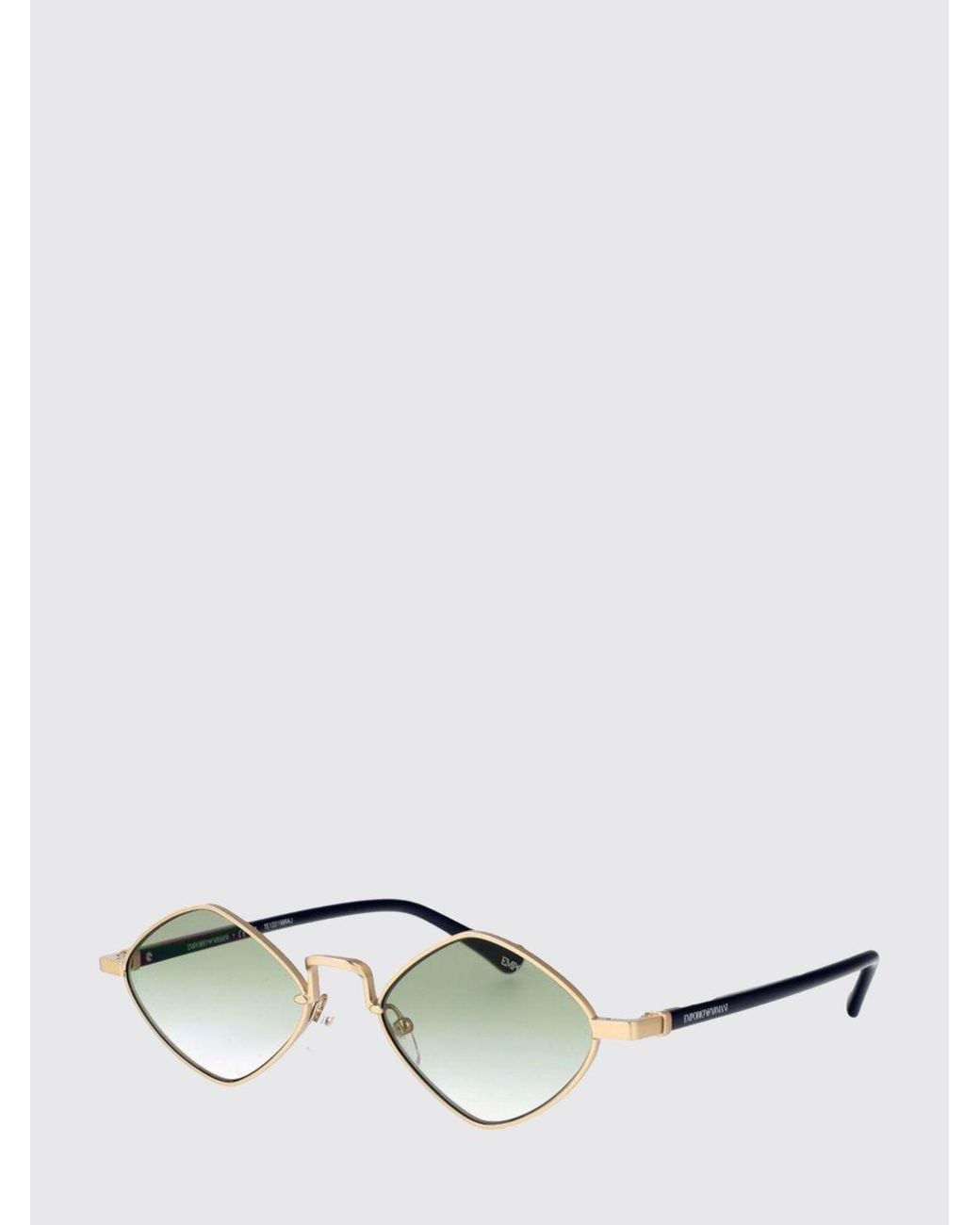 Emporio Armani Metallic Diamond-Shaped Sunglasses for men