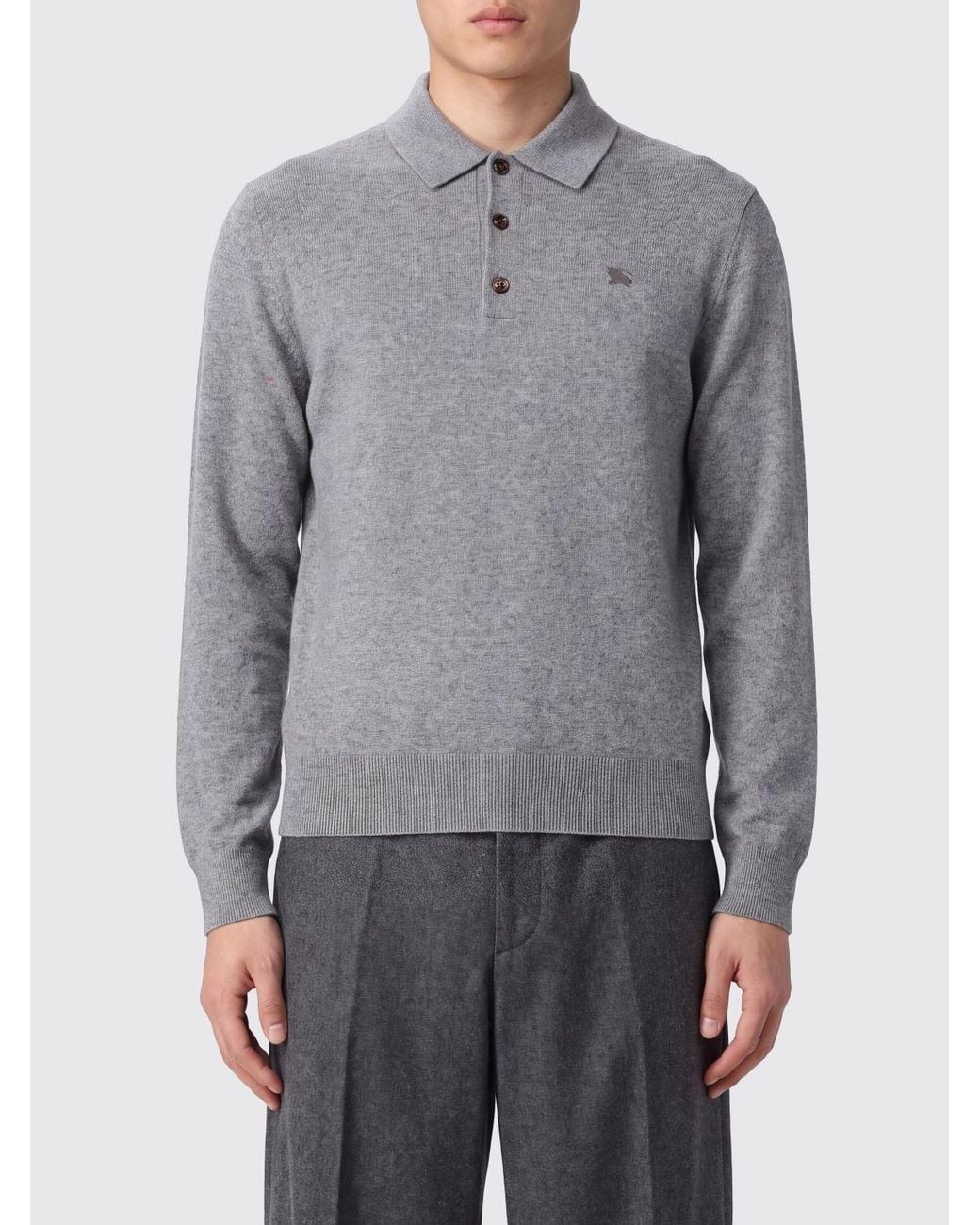 Burberry Gray Polo Shirt for men
