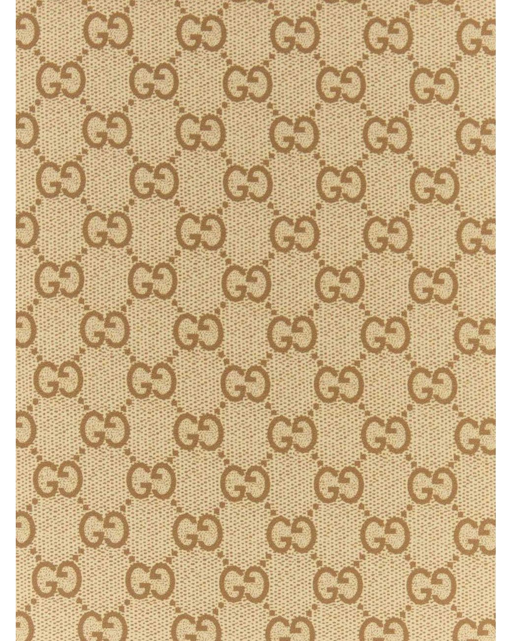 Bufanda Gg De Seda Gucci de color Natural