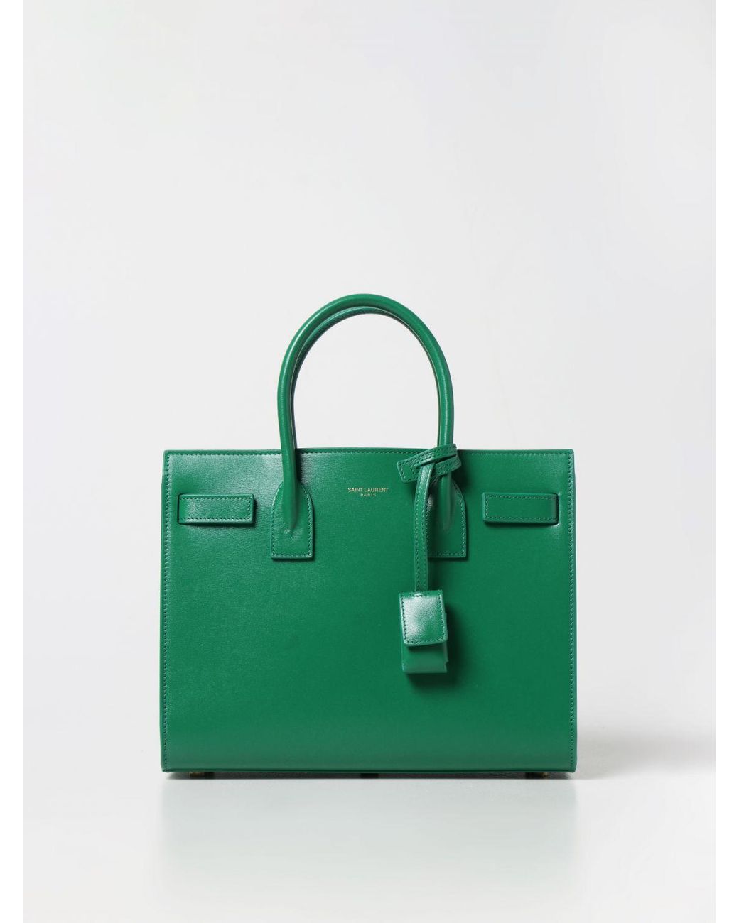 Saint Laurent Sac De Jour Large Full-grain Leather Tote Bag In Green