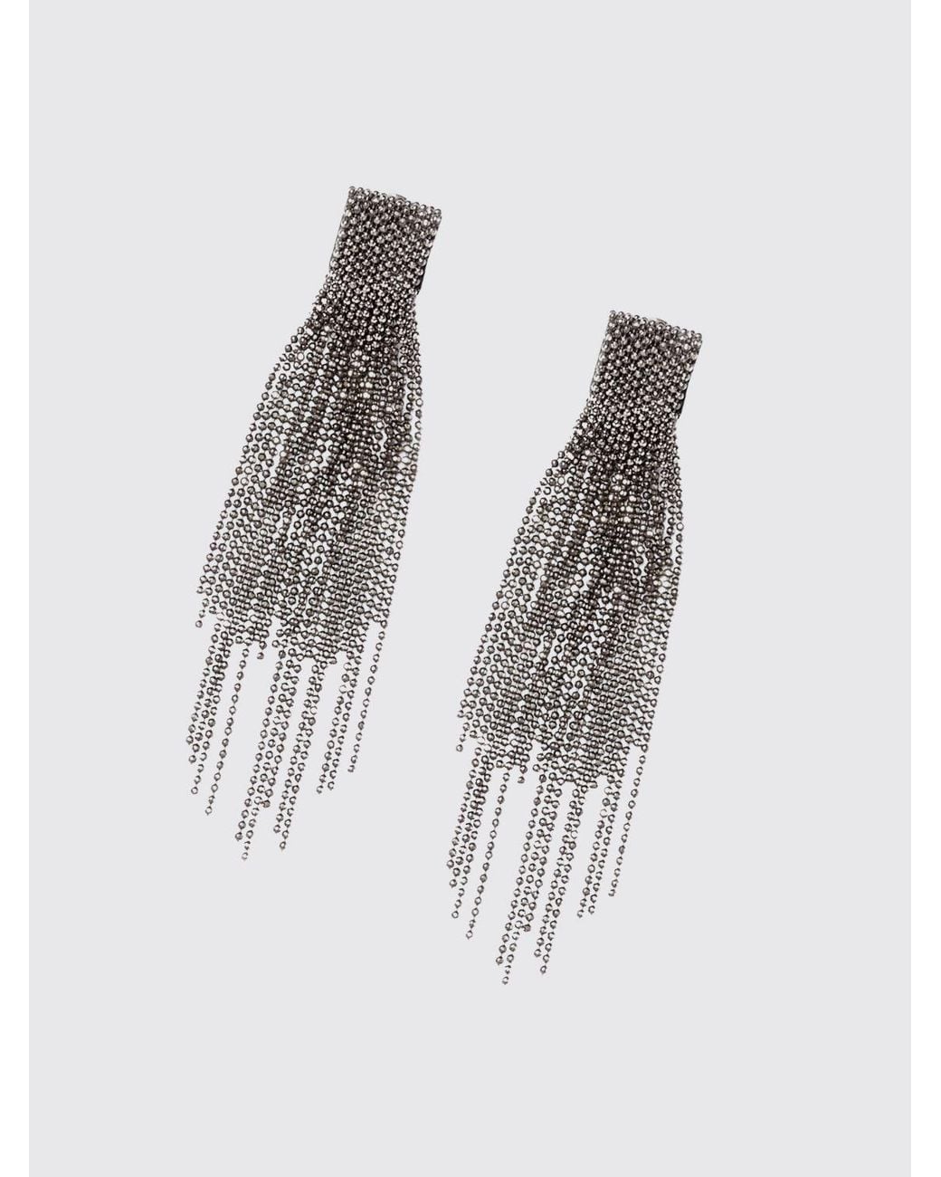 Fabiana Filippi Pink Two-Colour Nickel-Free Brass Pendant Earrings