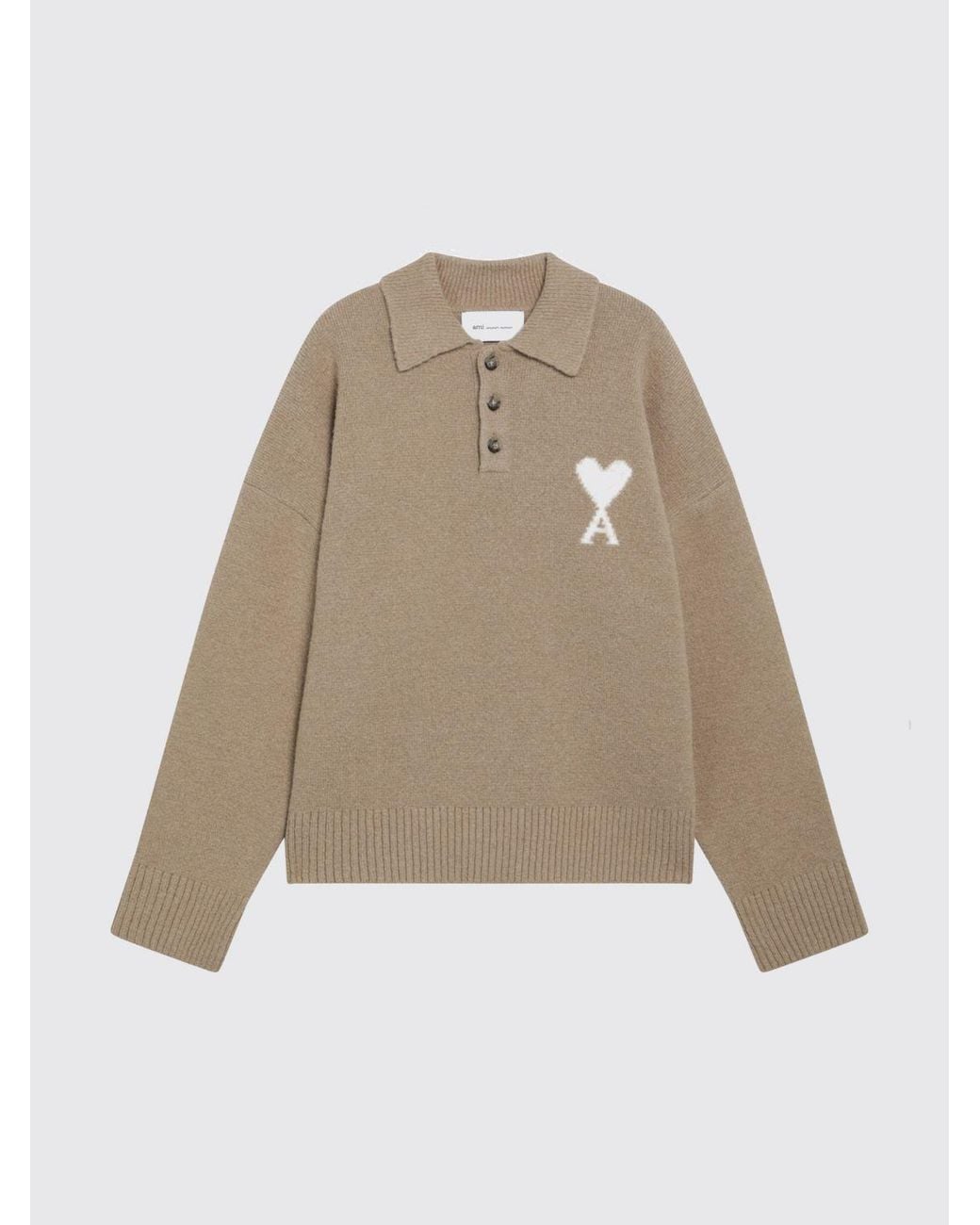 AMI Natural Polo Shirt for men