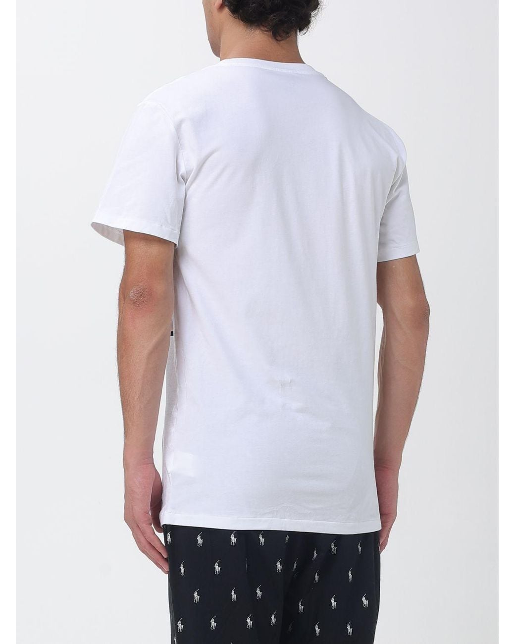 Polo Ralph Lauren White Set Of Two Stretch Cotton Crew-Neck T-Shirts for men