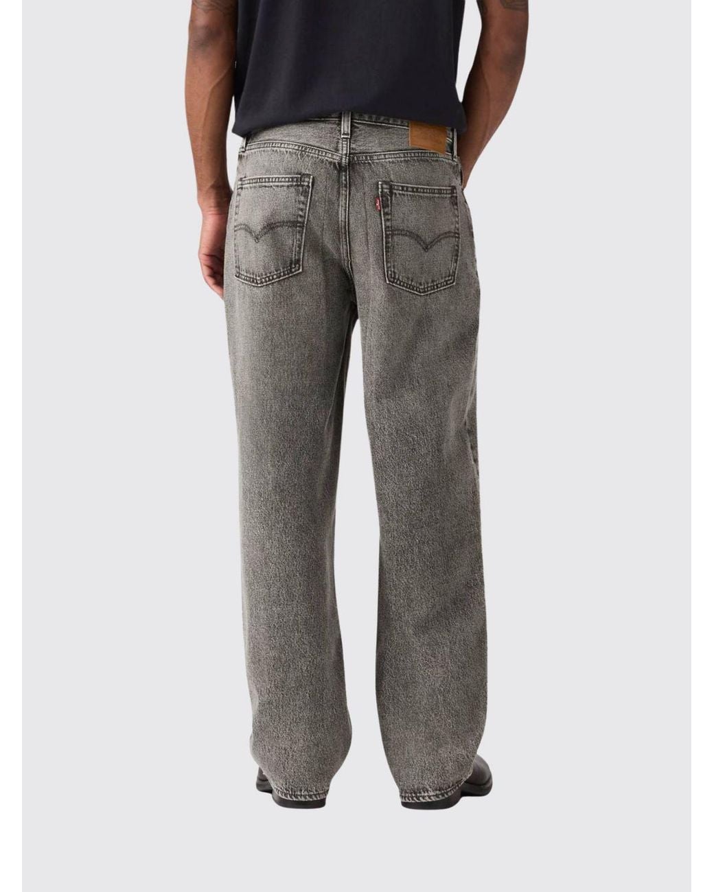 Levi's Black 578 Mid-Rise Wide-Leg Jeans for men
