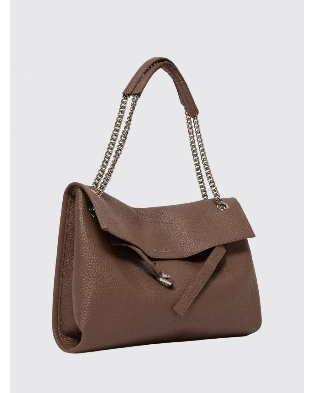 Orciani Brown Venus Medium Shoulder Bag