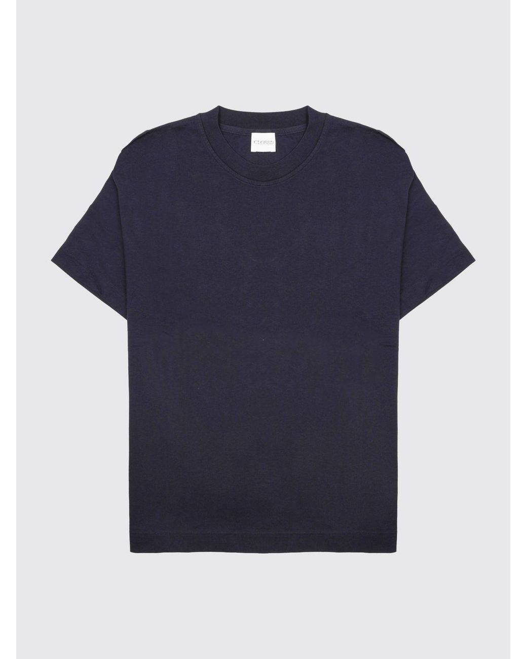 Closed Blue Basic Crew Neck T-Shirt for men