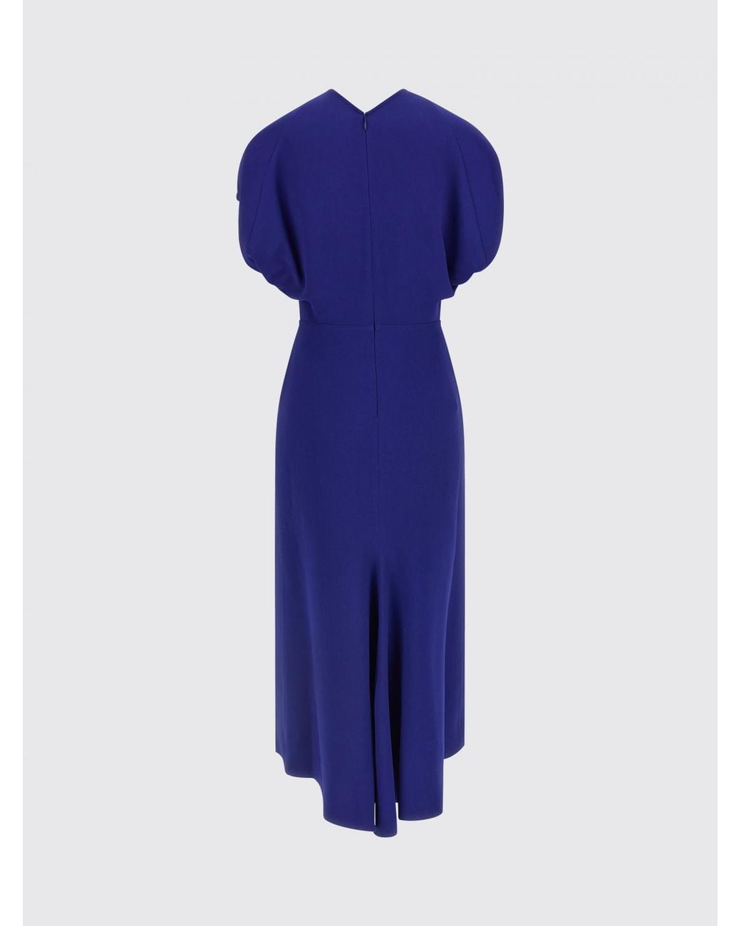 Victoria Beckham Blue Cady Midi Dress