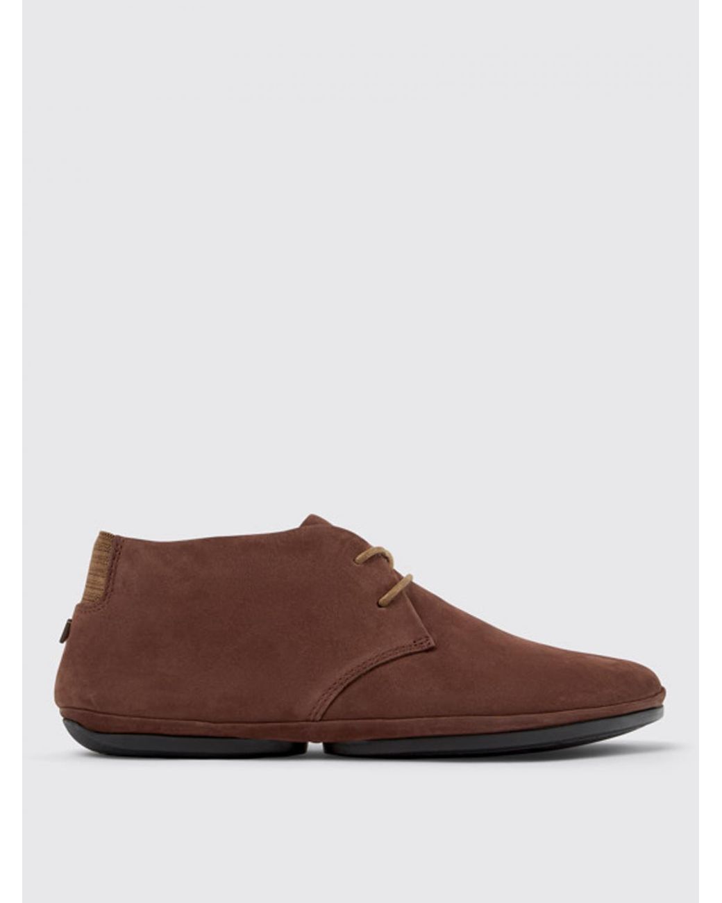 Camper Brown Flat Ankle Boots