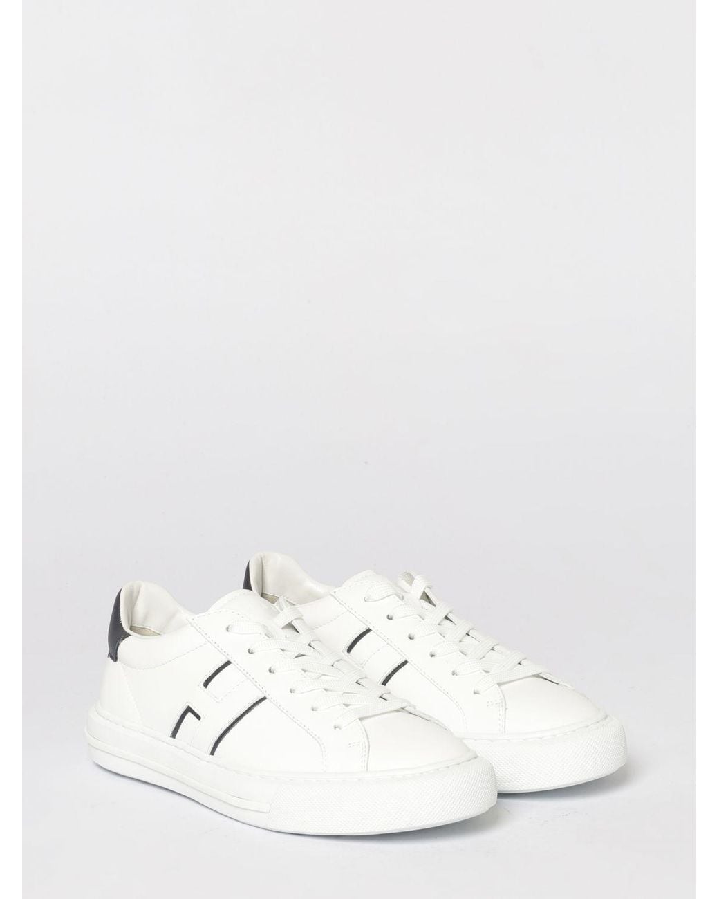Hogan White H691 Leather Sneakers for men