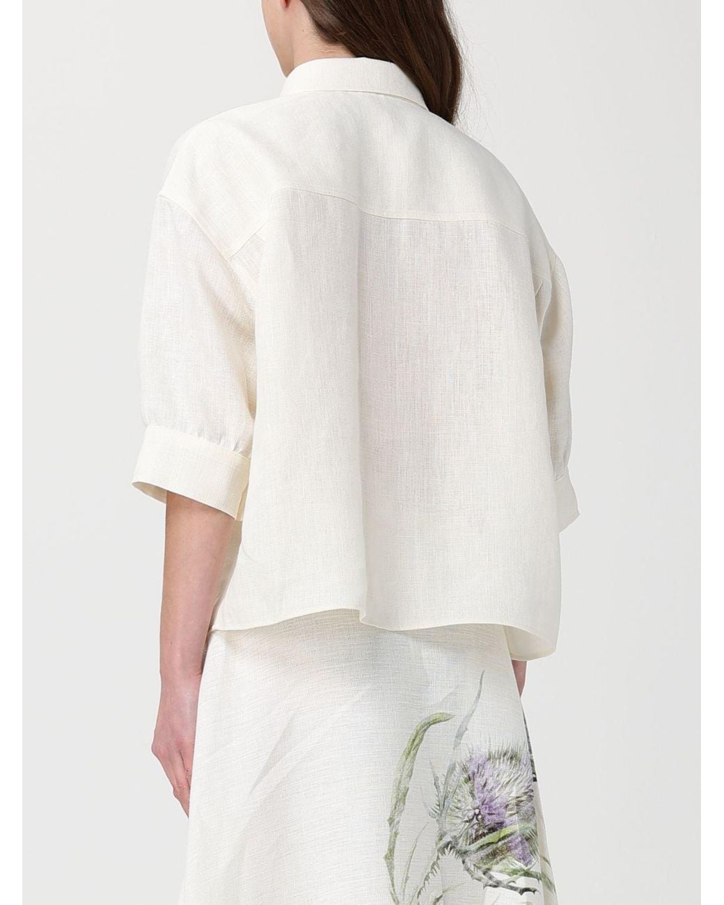 Alberta Ferretti Natural Shirt