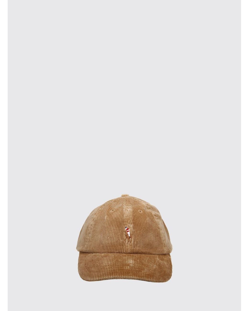 Polo Ralph Lauren Natural Corduroy Baseball Cap With Pony Logo for men