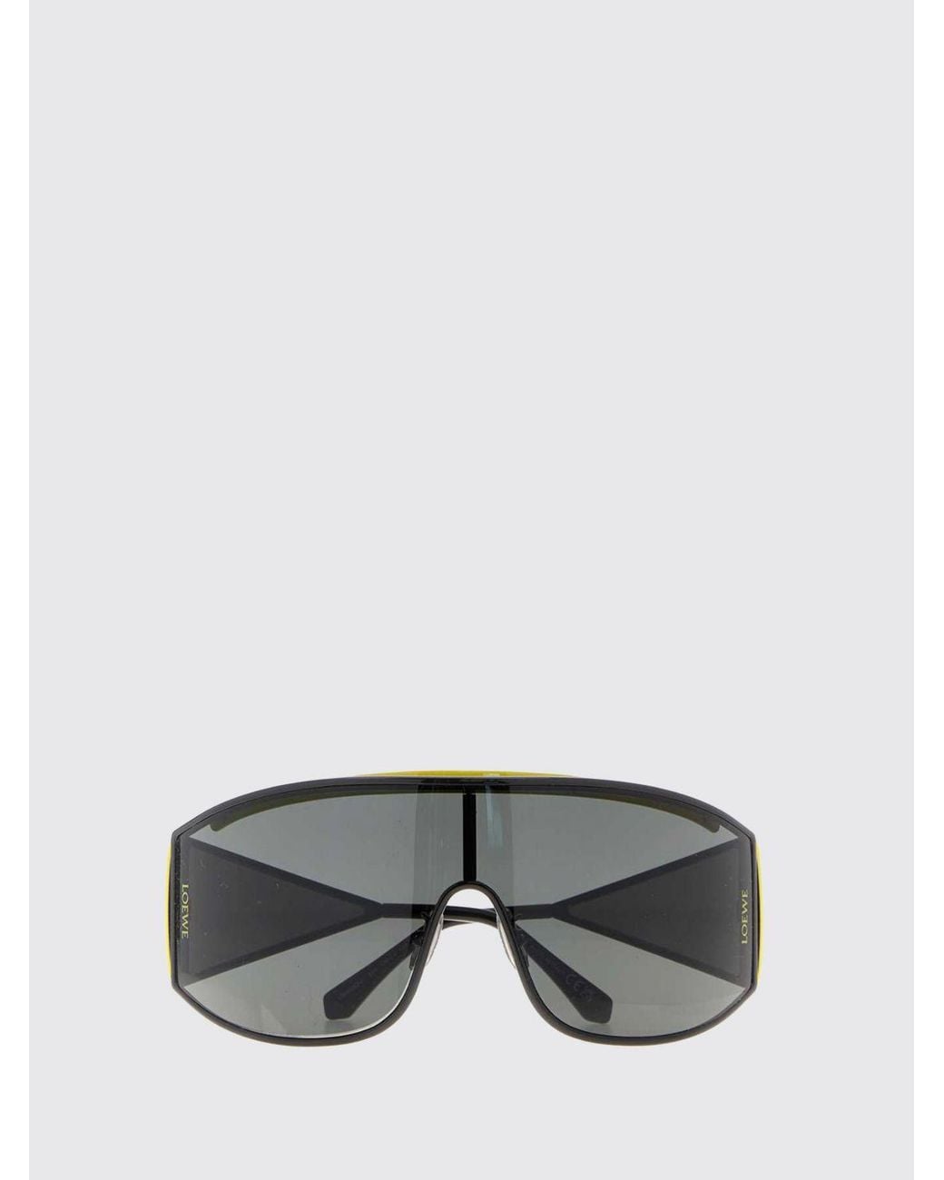Loewe Gray Metal Mask Sunglasses With Adjustable Nose Pads for men