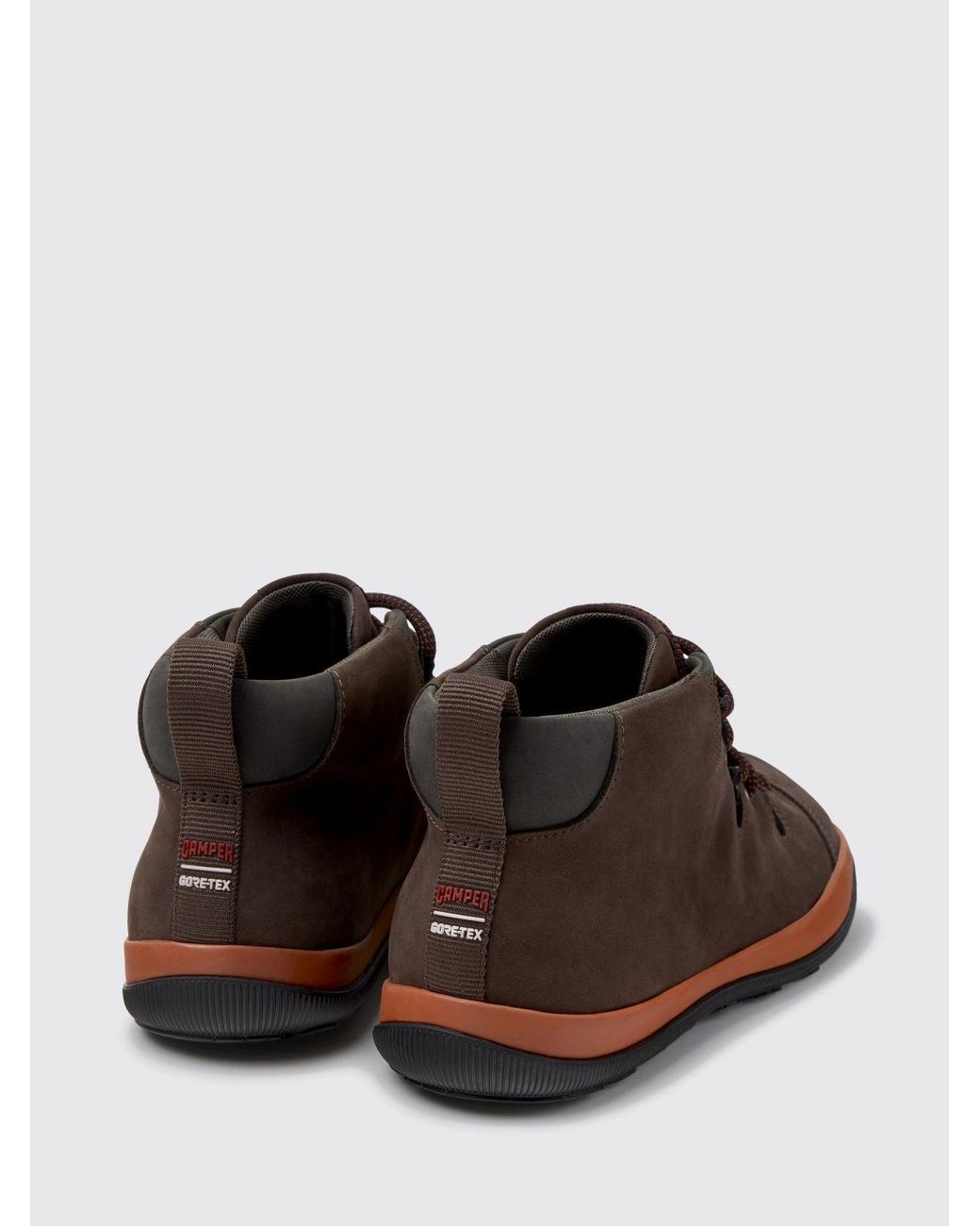 Camper Brown Peu Pista Gm Gore-Tex And Nubuck Outdoor Boots for men