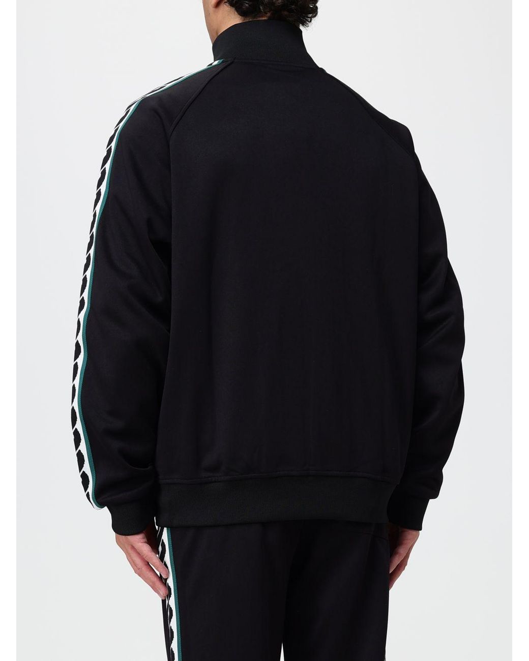 Drole de Monsieur Black Relaxed-Fit Zip-Up Sweatshirt With Embroidered Logo for men