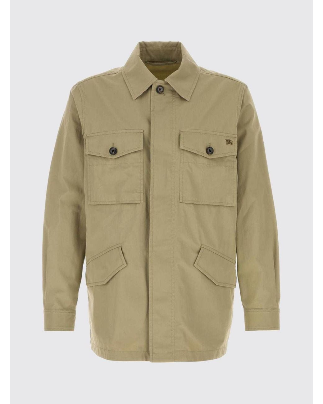 Burberry Natural Cotton Shirt Jacket for men