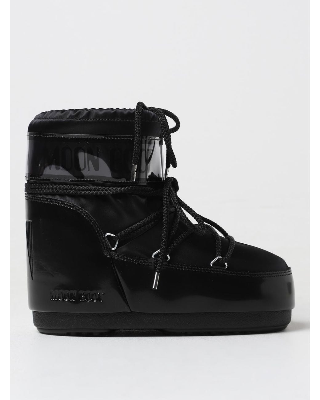 Moon Boot Black Flat Ankle Boots
