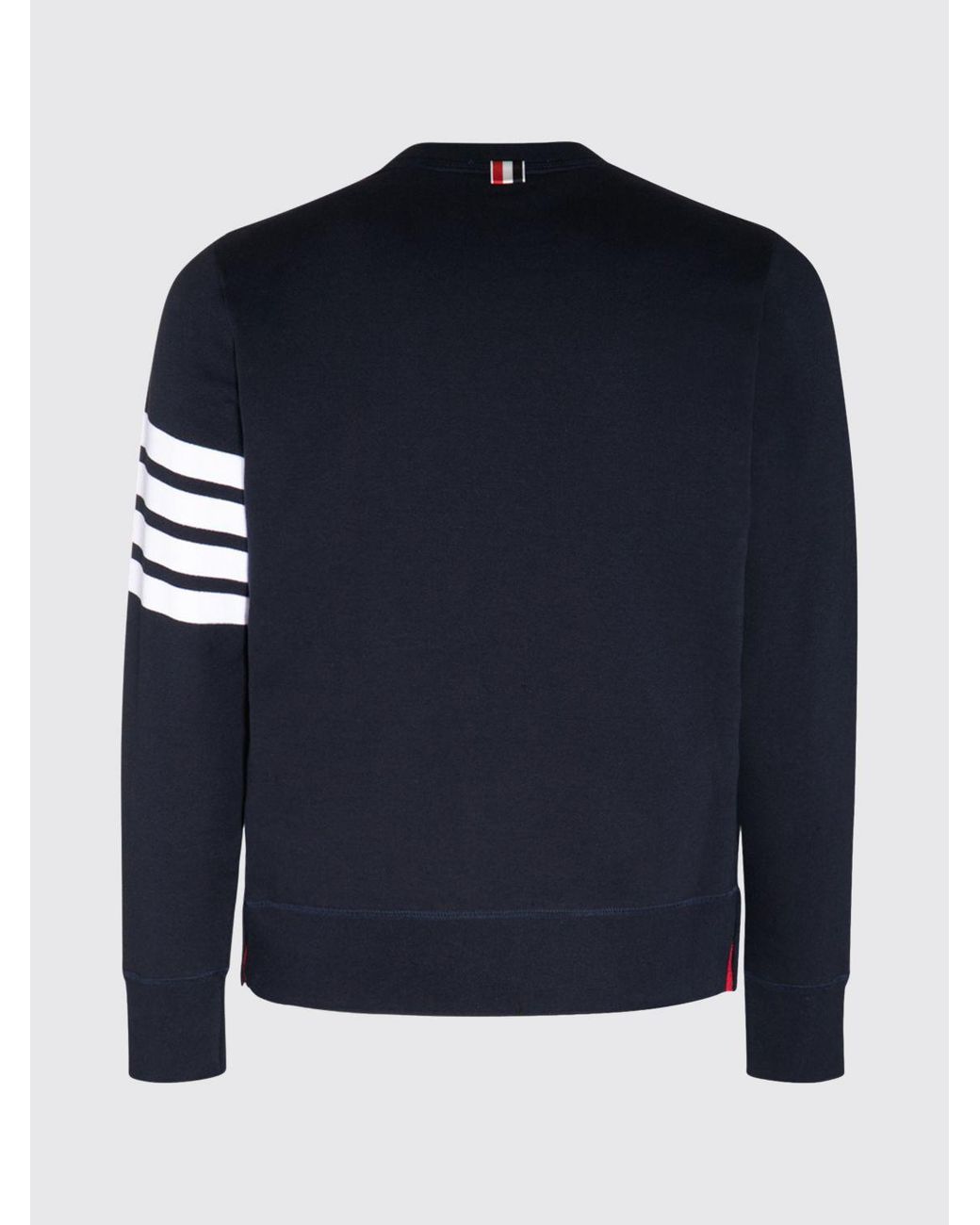 Thom Browne Blue Slim Fit Crew Neck Sweatshirt for men