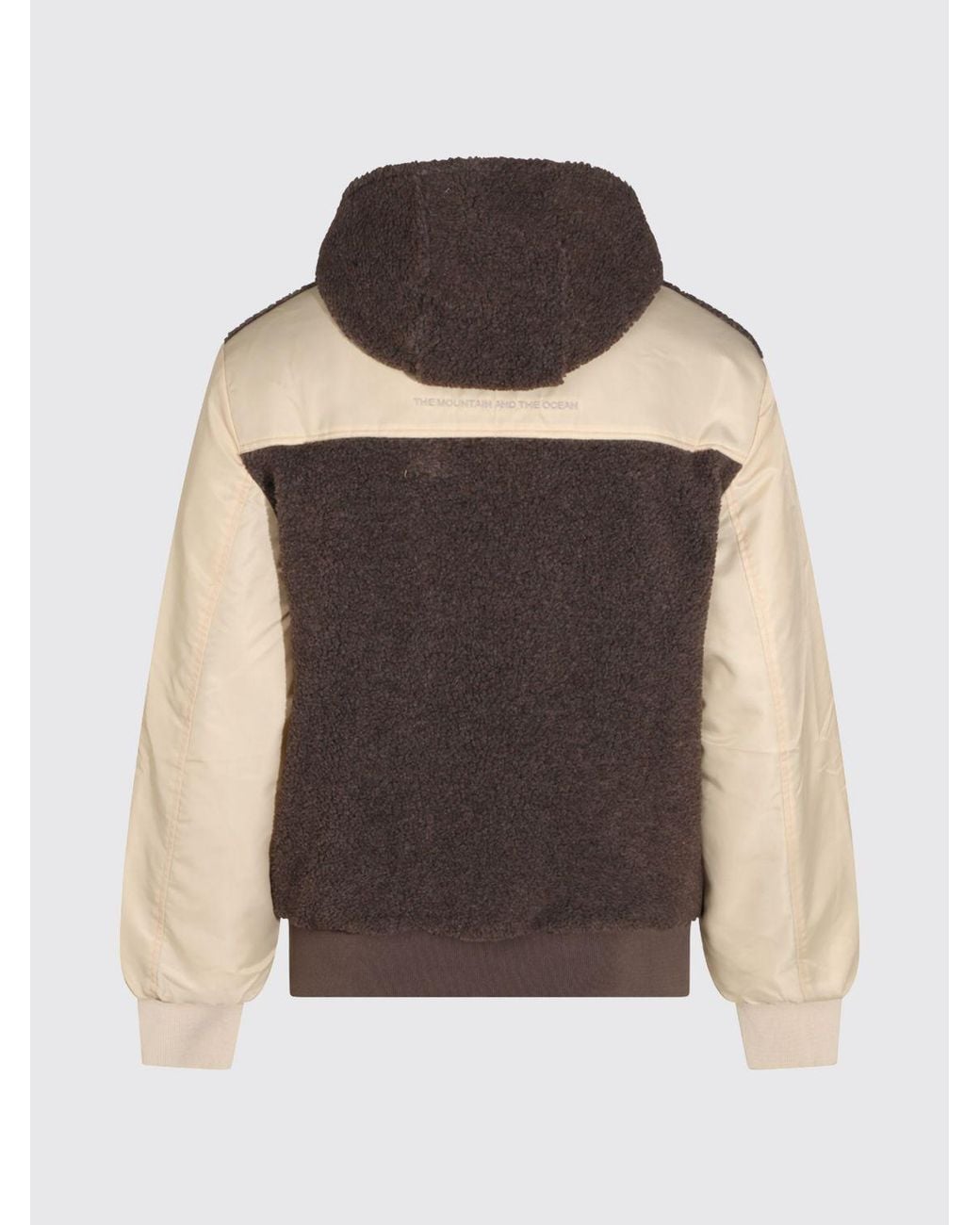 Mauna Kea Brown Fleece Hooded Zip-Up Jacket for men