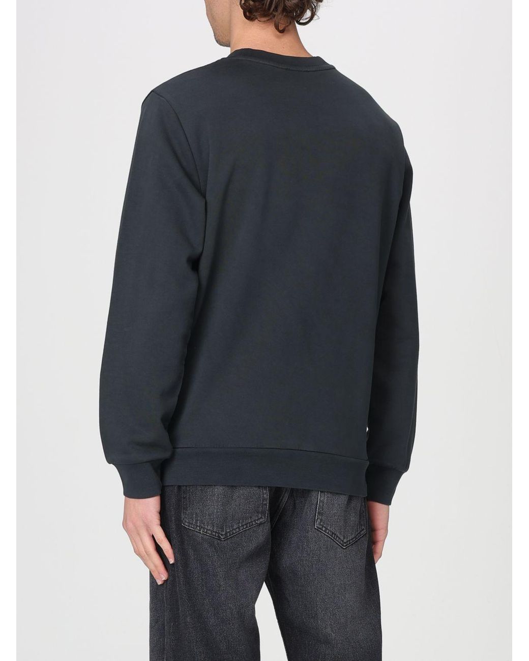 Sudadera De Cuello Redondo De Algodón Orgánico A.P.C. de hombre de color Blue