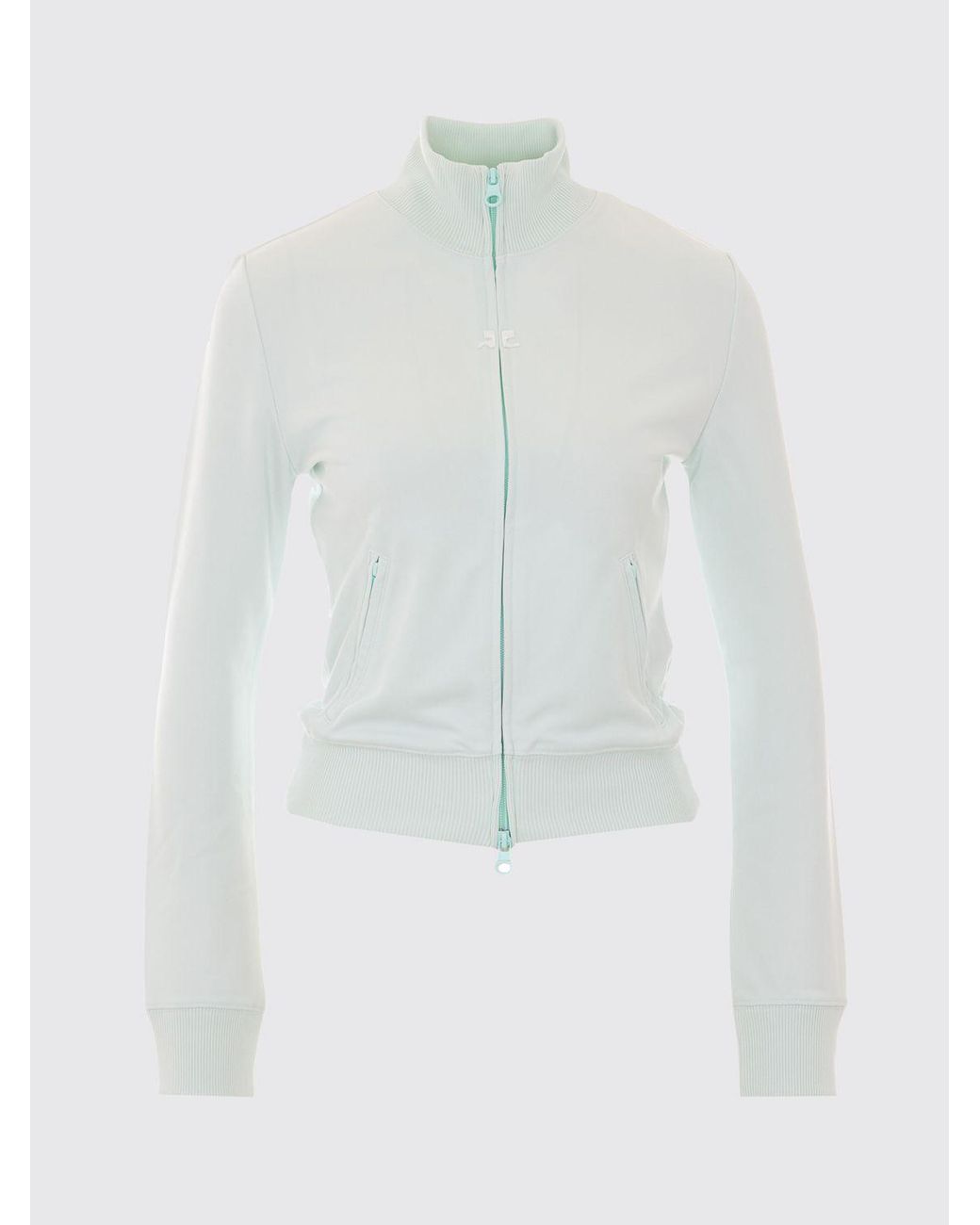 Courreges Blue CourrÈ Ges Polyester Zip-Up Hoodie