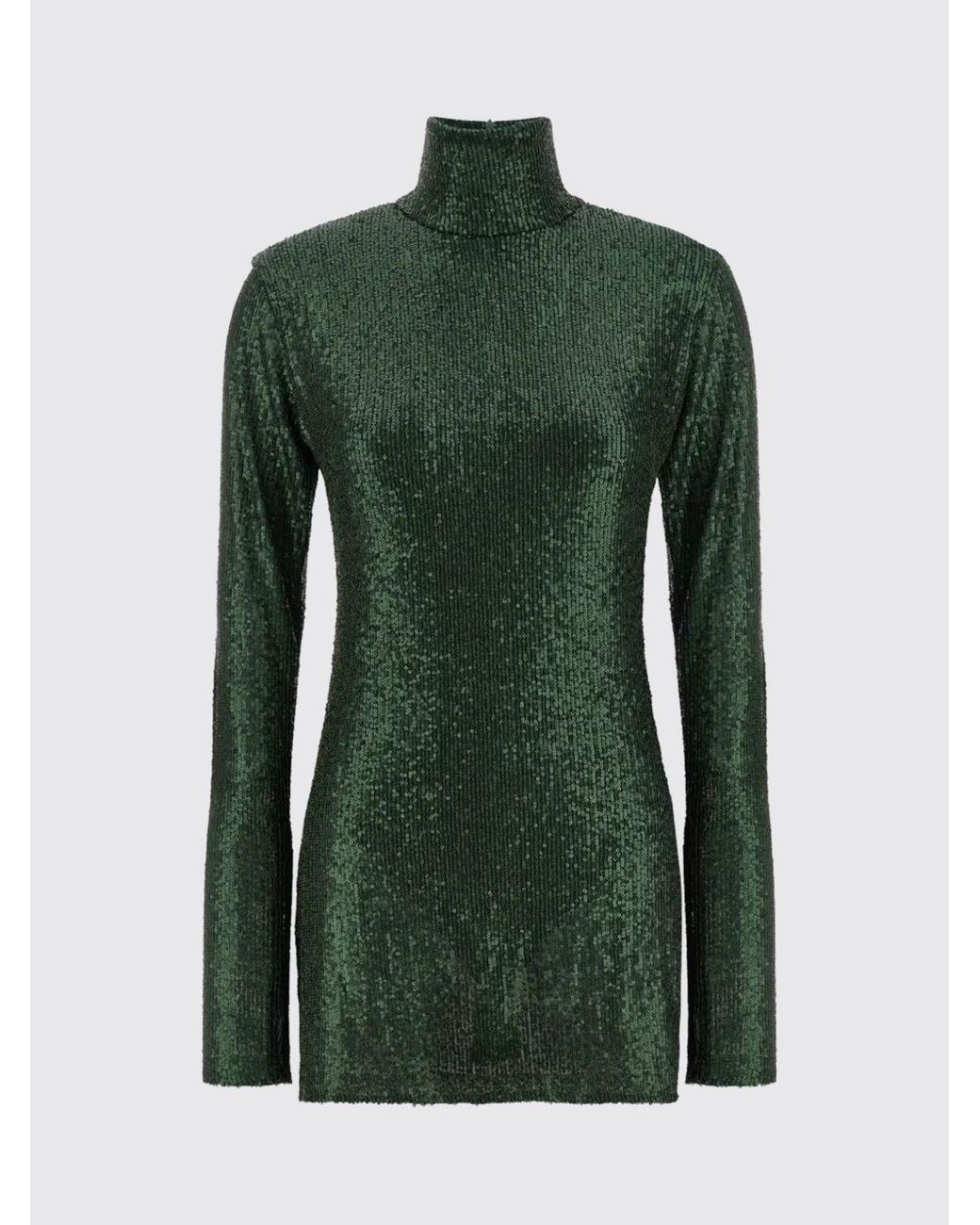 Norma Kamali Green Sequin Mini Dress
