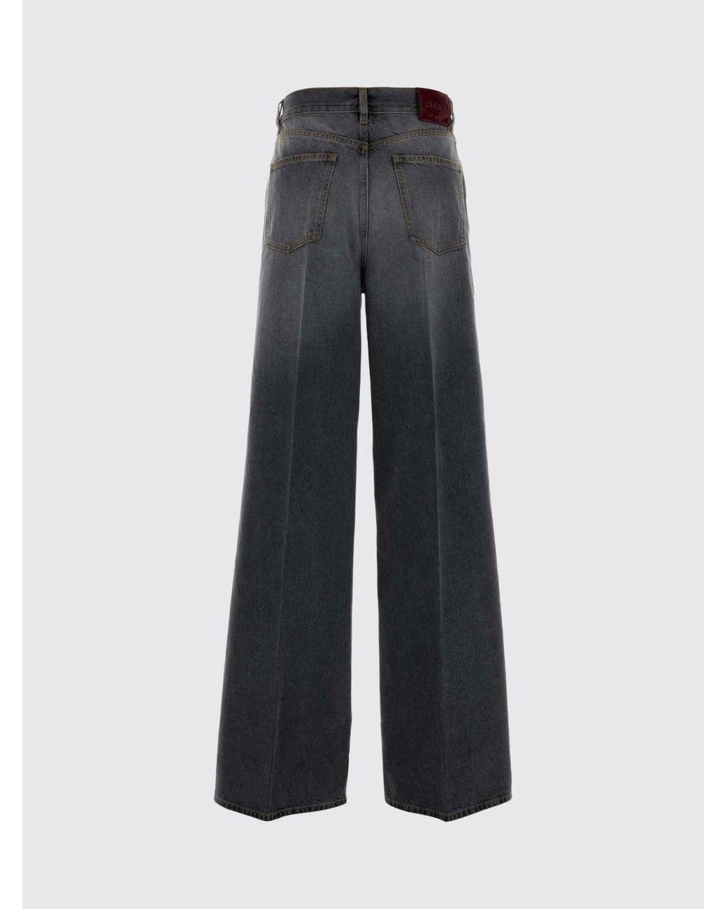 Jeans De Pernera Ancha De Denim Gucci de color Blue