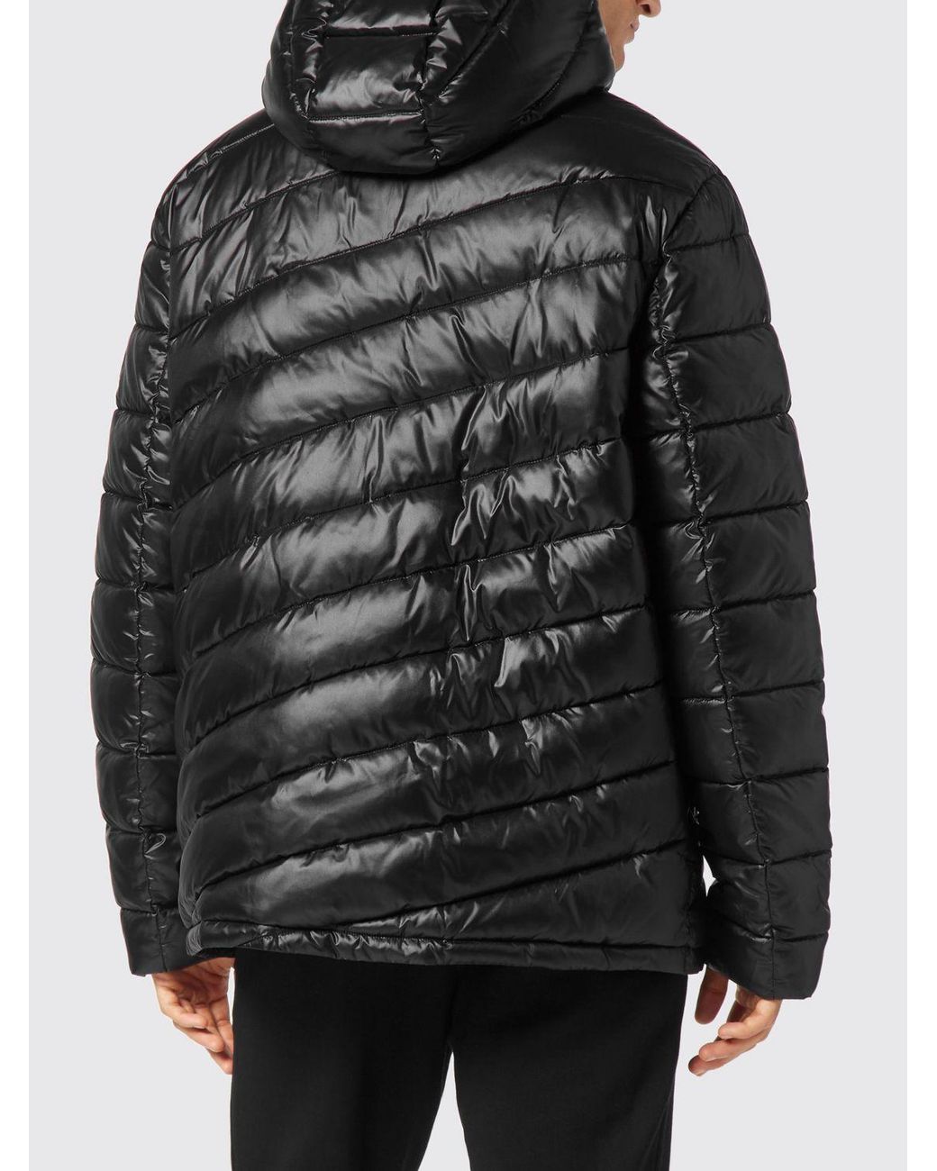 Philipp Plein Black Quilted Padded Nylon Down Jacket for men