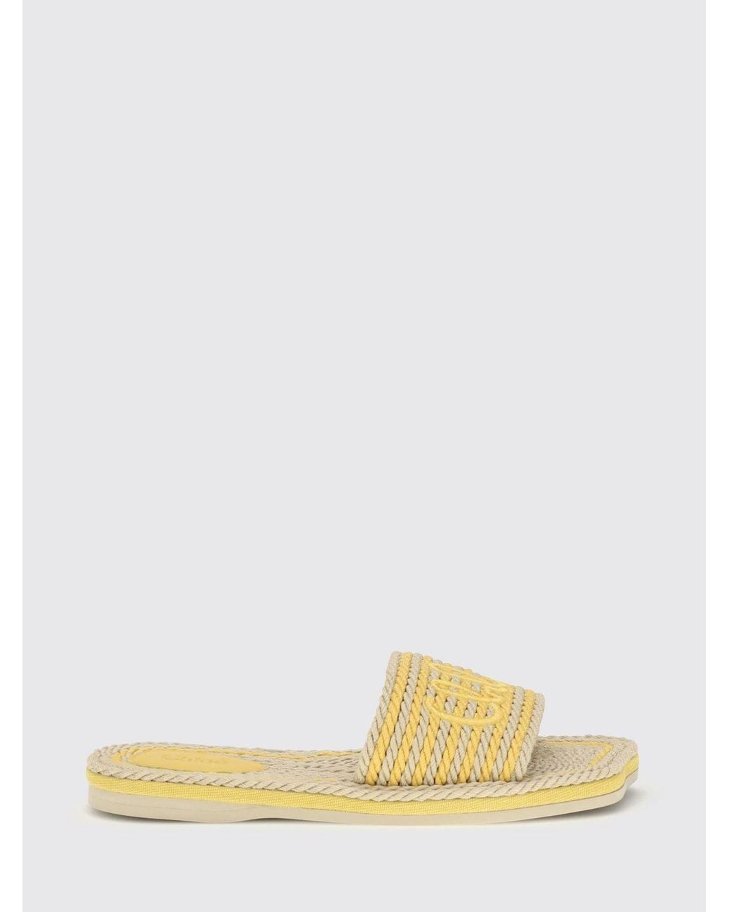 Chloé Metallic Chloã Raffia Sandals