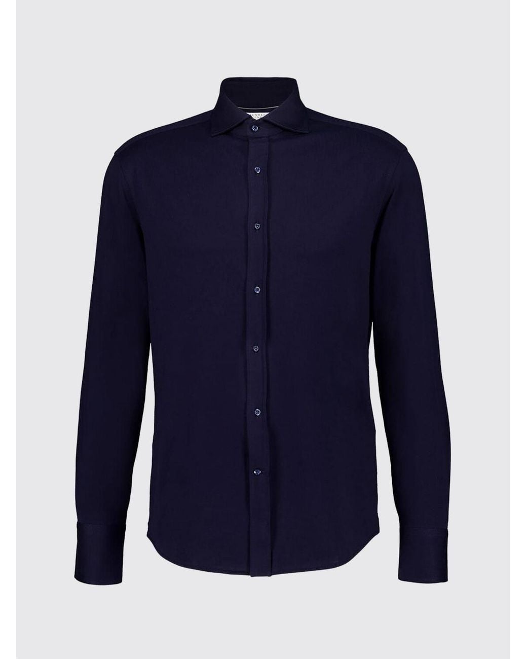 Brunello Cucinelli Blue Shirt for men