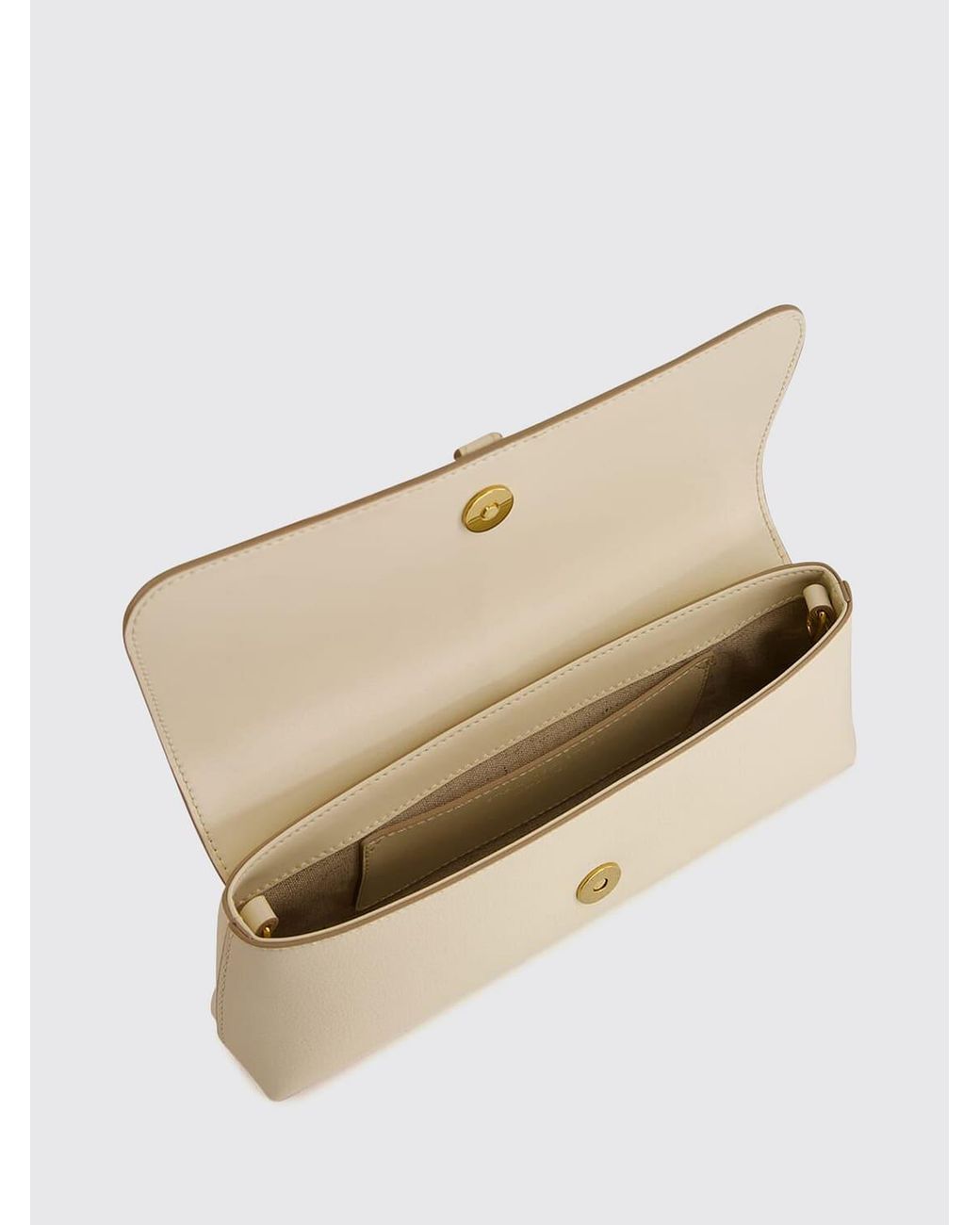 Stella McCartney Natural Ryder Vegan Nylon Shoulder Bag With Magnetic Flap Closure