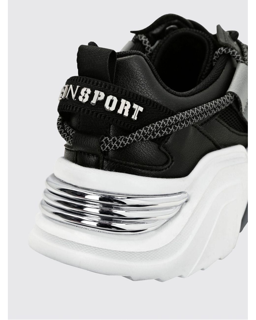 Philipp Plein White Lace-Up Low-Top Sneakers for men
