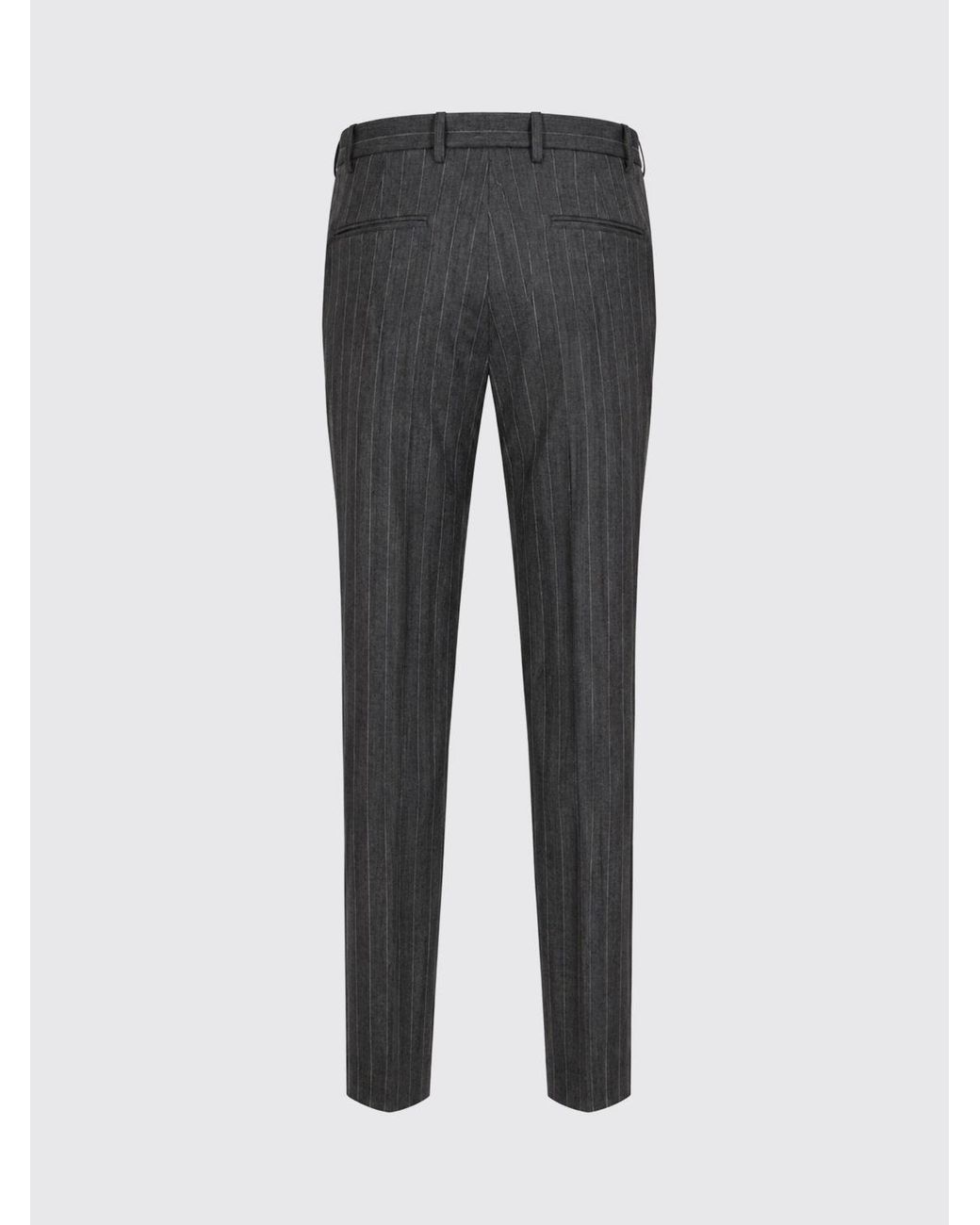 Pinko Black Pinstriped Slim Fit Chino Trousers
