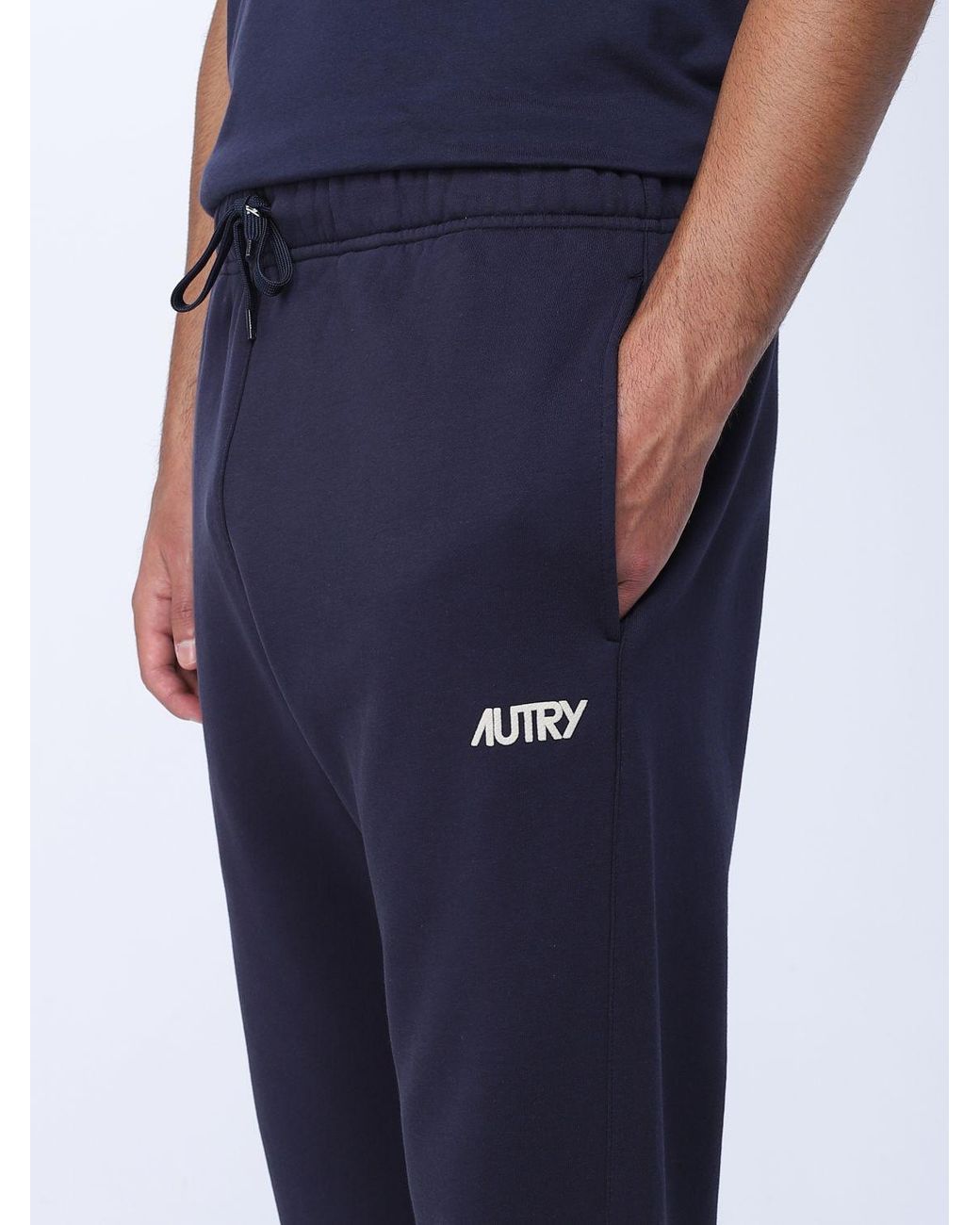 Autry Blue jogger Pants In Cotton for men