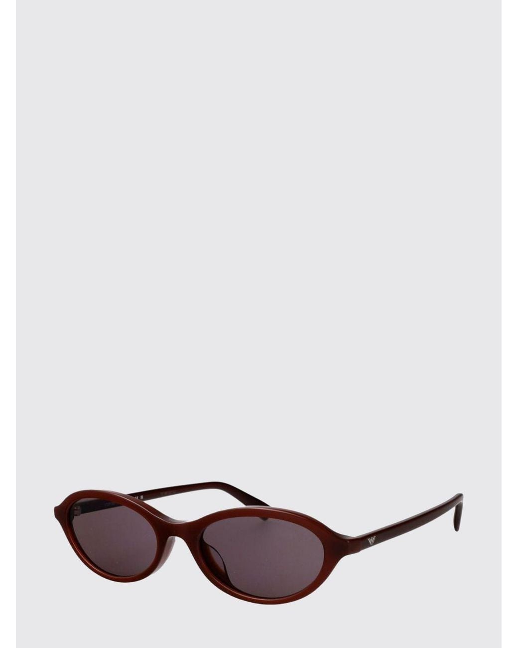 Emporio Armani Brown Two-Tone Acetate Cat-Eye Sunglasses