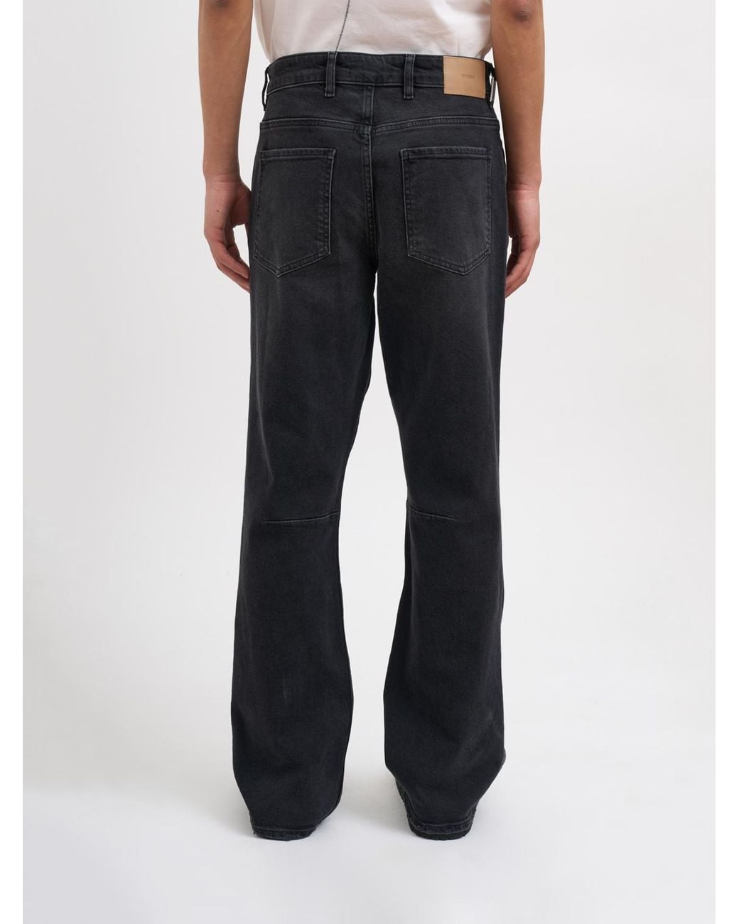 Jeans Flared di Represent in Black da Uomo