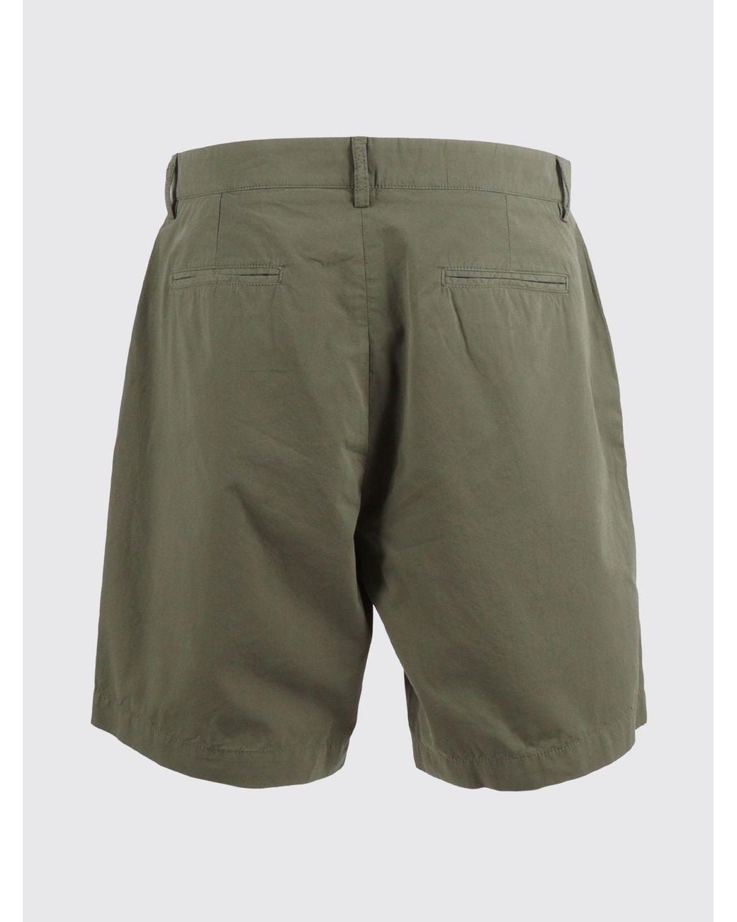 Sebago Green Cotton Chino Shorts for men