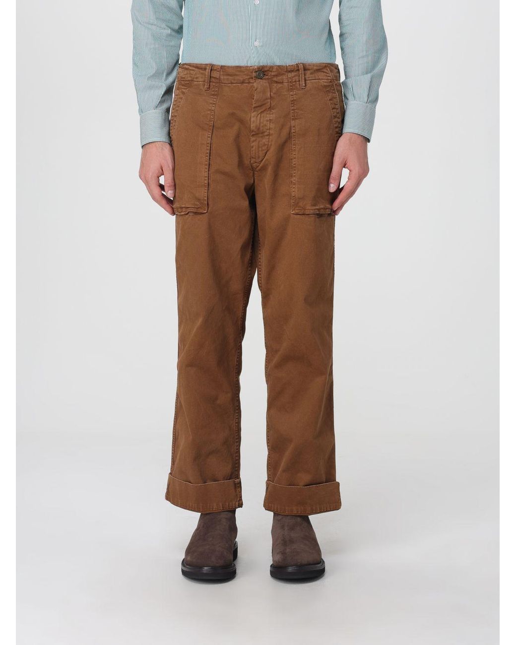 Mason's Brown Trousers for men