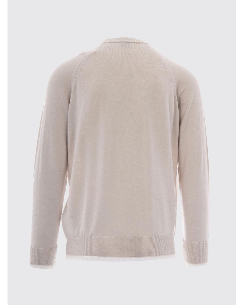 Eleventy Gray Long-Sleeved Crewneck Jumper for men