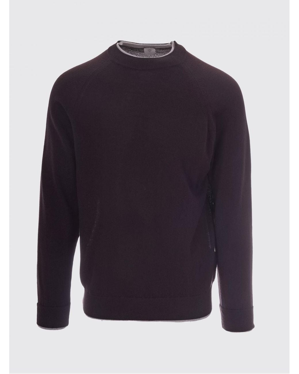 Eleventy Blue Long-Sleeved Crewneck Jumper for men