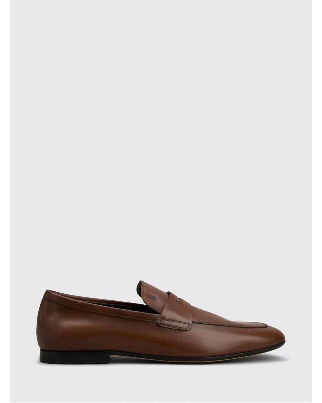 Tod's Brown T Timeless Logo Loafers for men