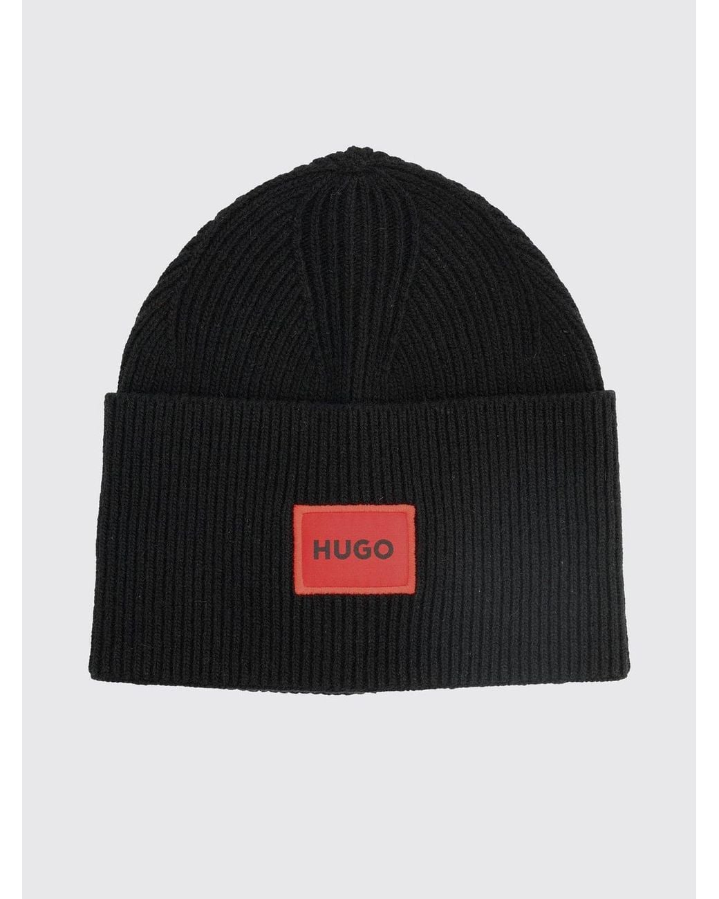 Berretto Beanie di HUGO in Black da Uomo