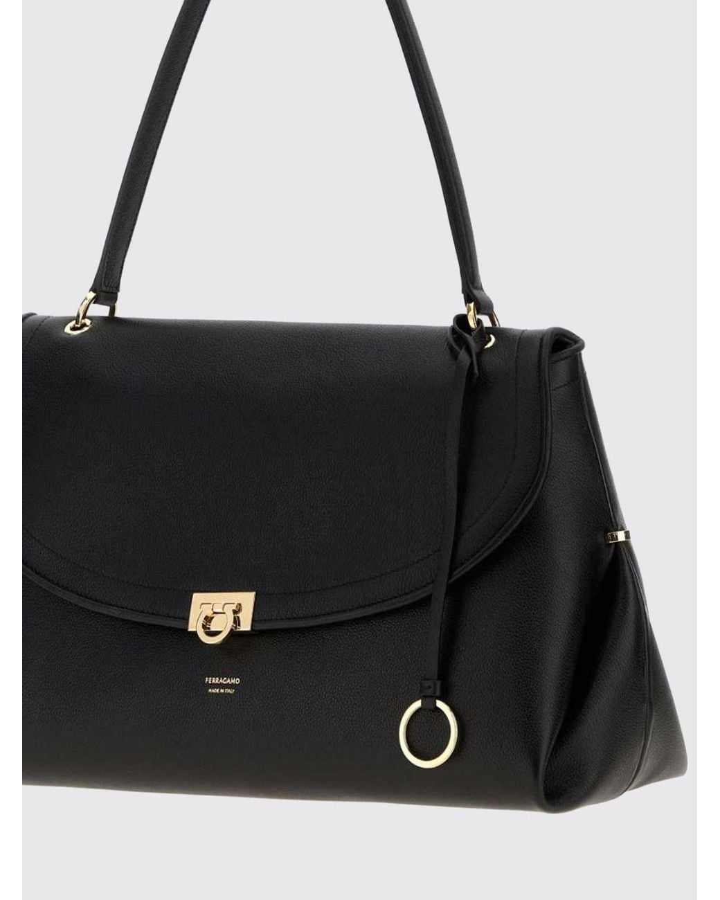 Ferragamo Black Large Sofia 2026 Shoulder Bag