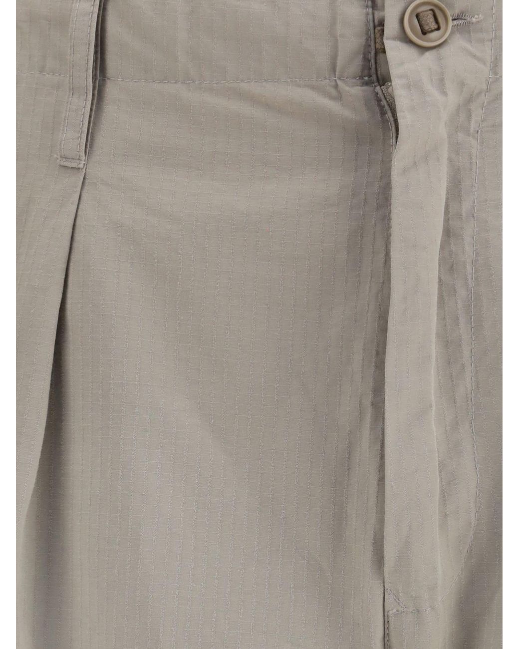 Maison Margiela Natural Cotton Blend Cargo Trousers for men