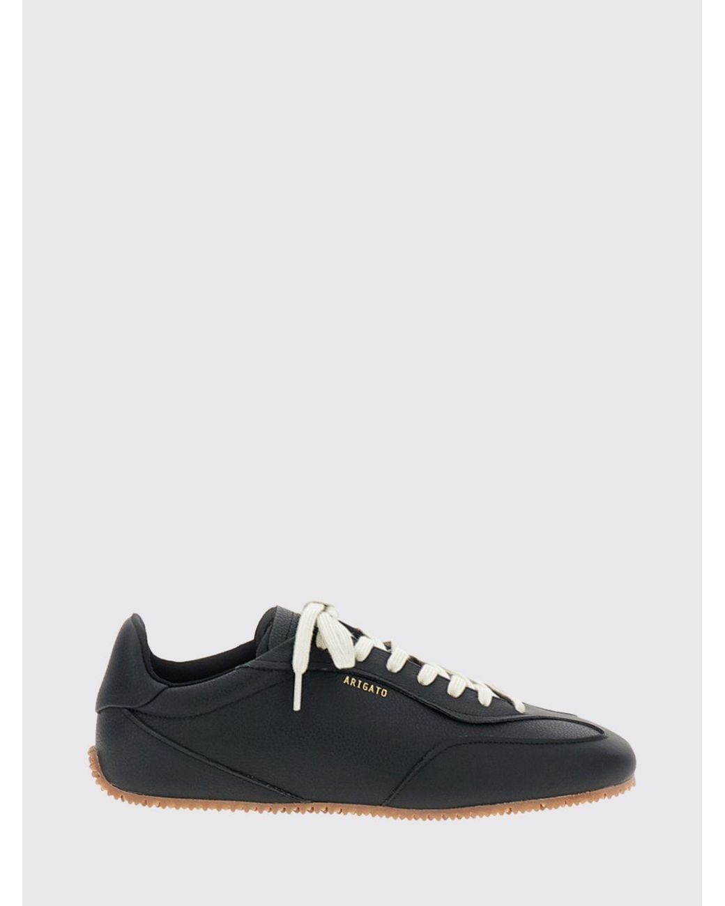 Axel Arigato Black Daze Runner Grained Leather Sneakers With Laminated Logo for men