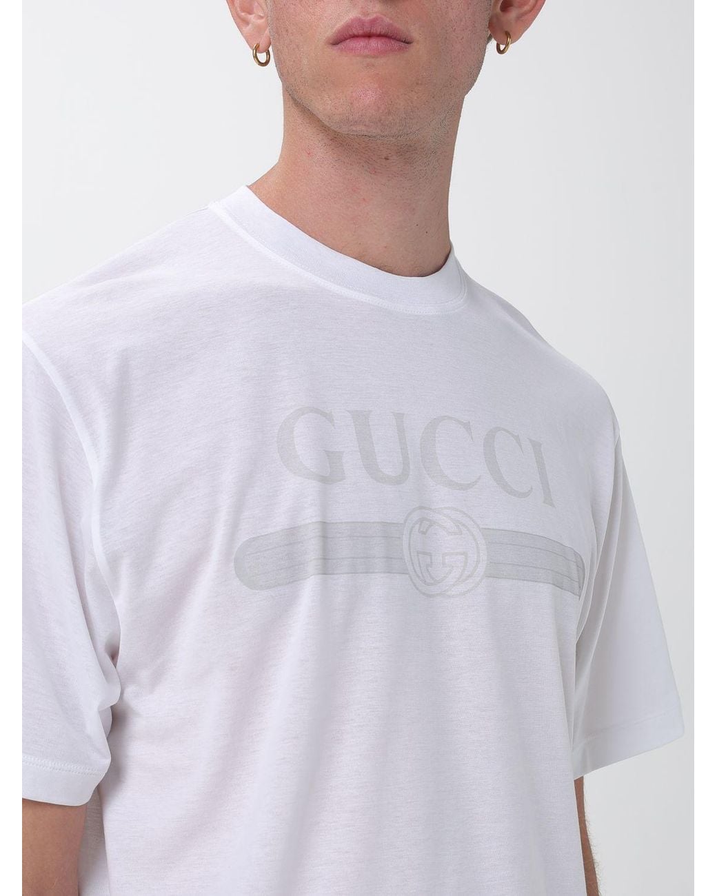 Gucci White Polo Shirt for men