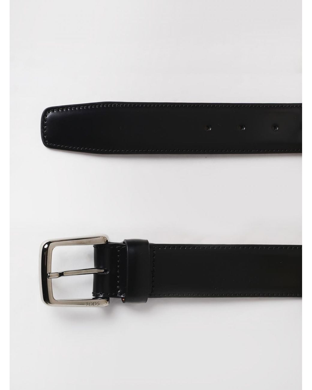 Cinturón De Piel Cepillada Tod's de hombre de color Black