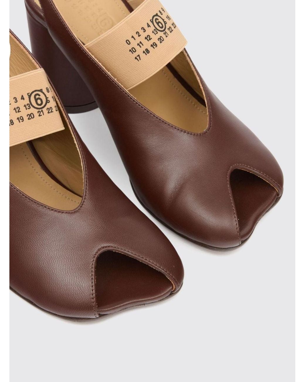 MM6 by Maison Margiela Brown Heeled Sandal