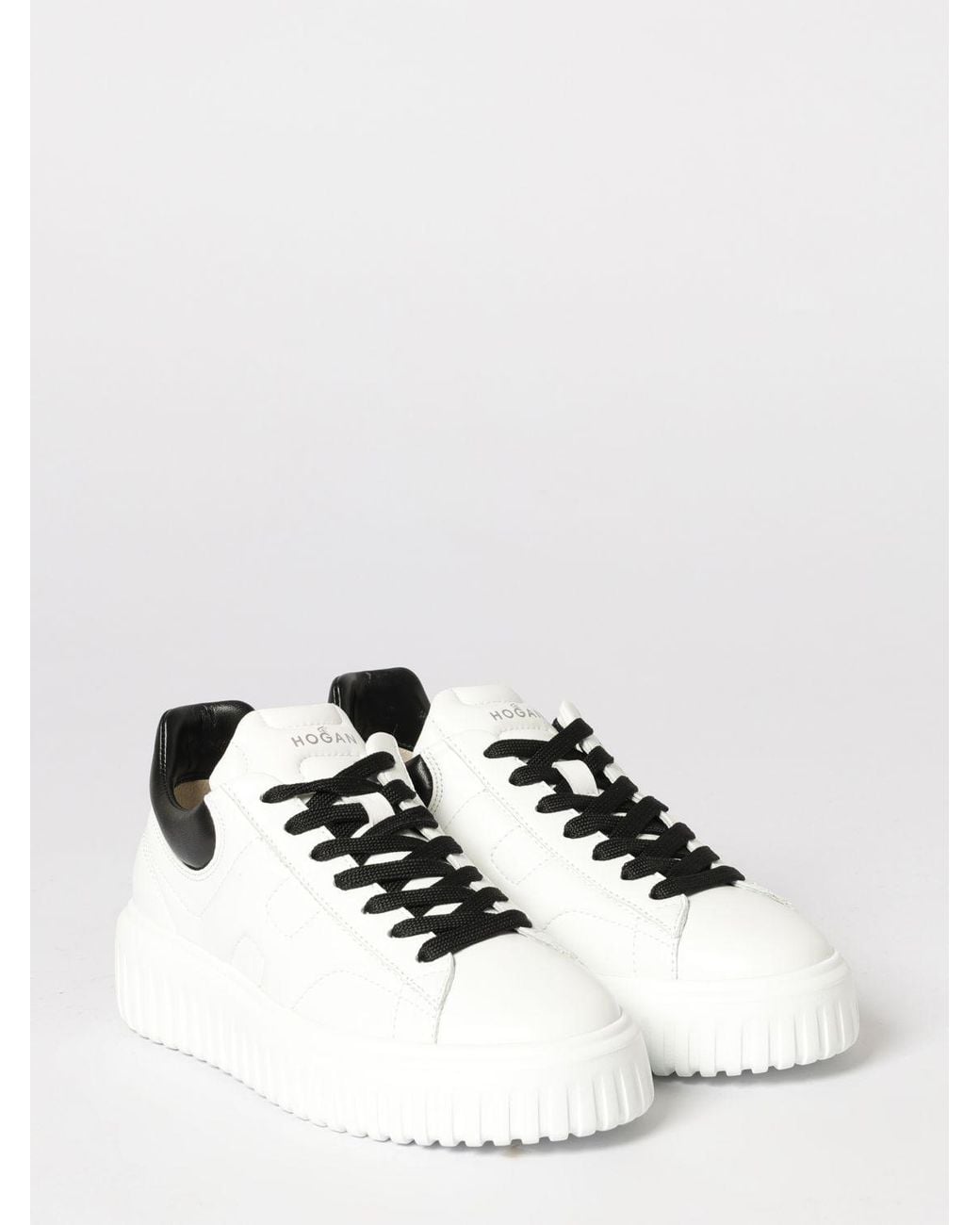Hogan Natural H-Stripes Leather Sneakers for men