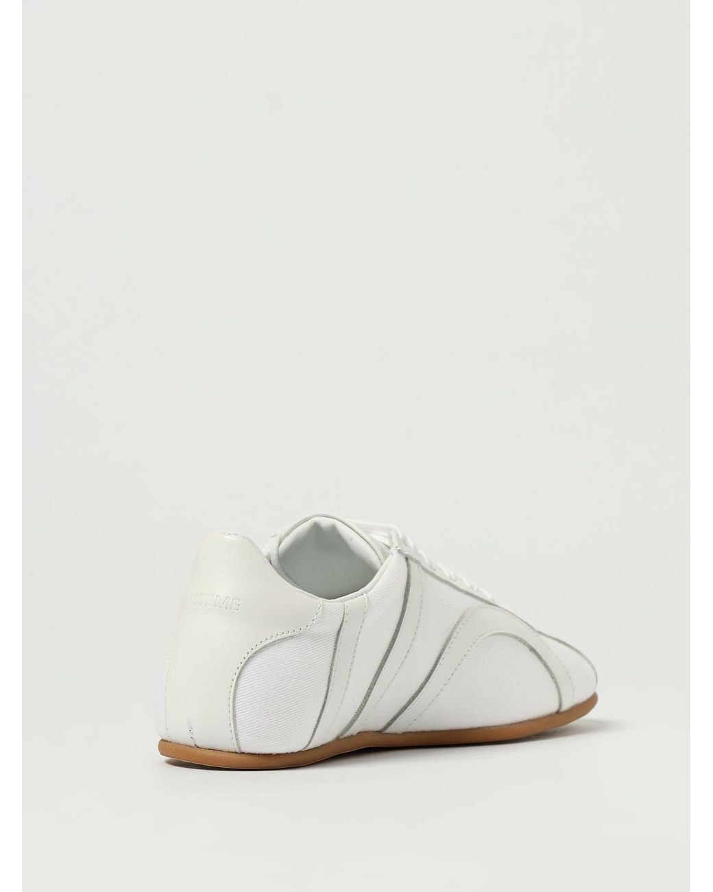 Totême White Canvas Low Top Shoes
